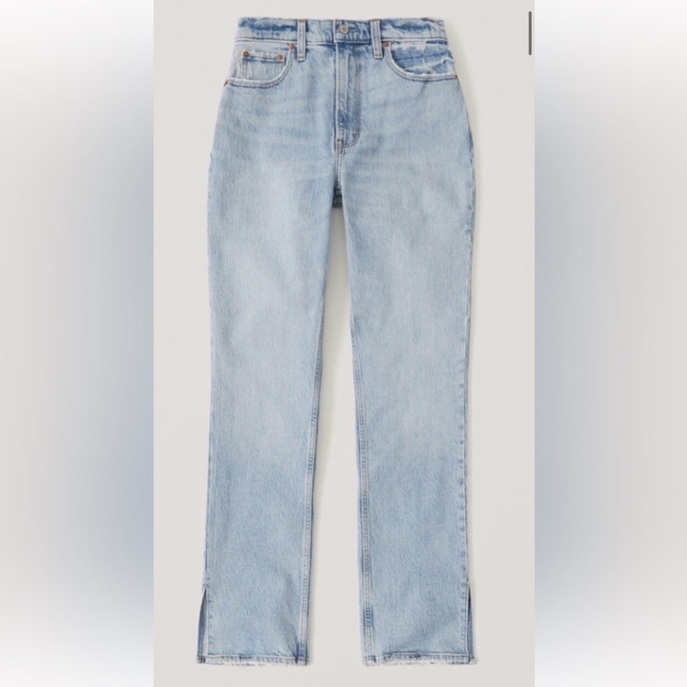 Abercrombie Women's 90’s Straight Ultra High Rise Curve Love Jeans Size 29/8R